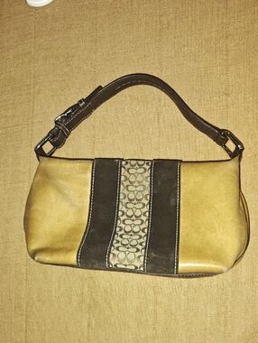 vintage Coach Y2K mini baguette shoulder bag